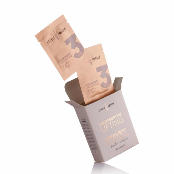 Sachet 10 x 2,5ml KERABOOST Step3 – Lash & Brow Lifting 10er Pack – Bild 2