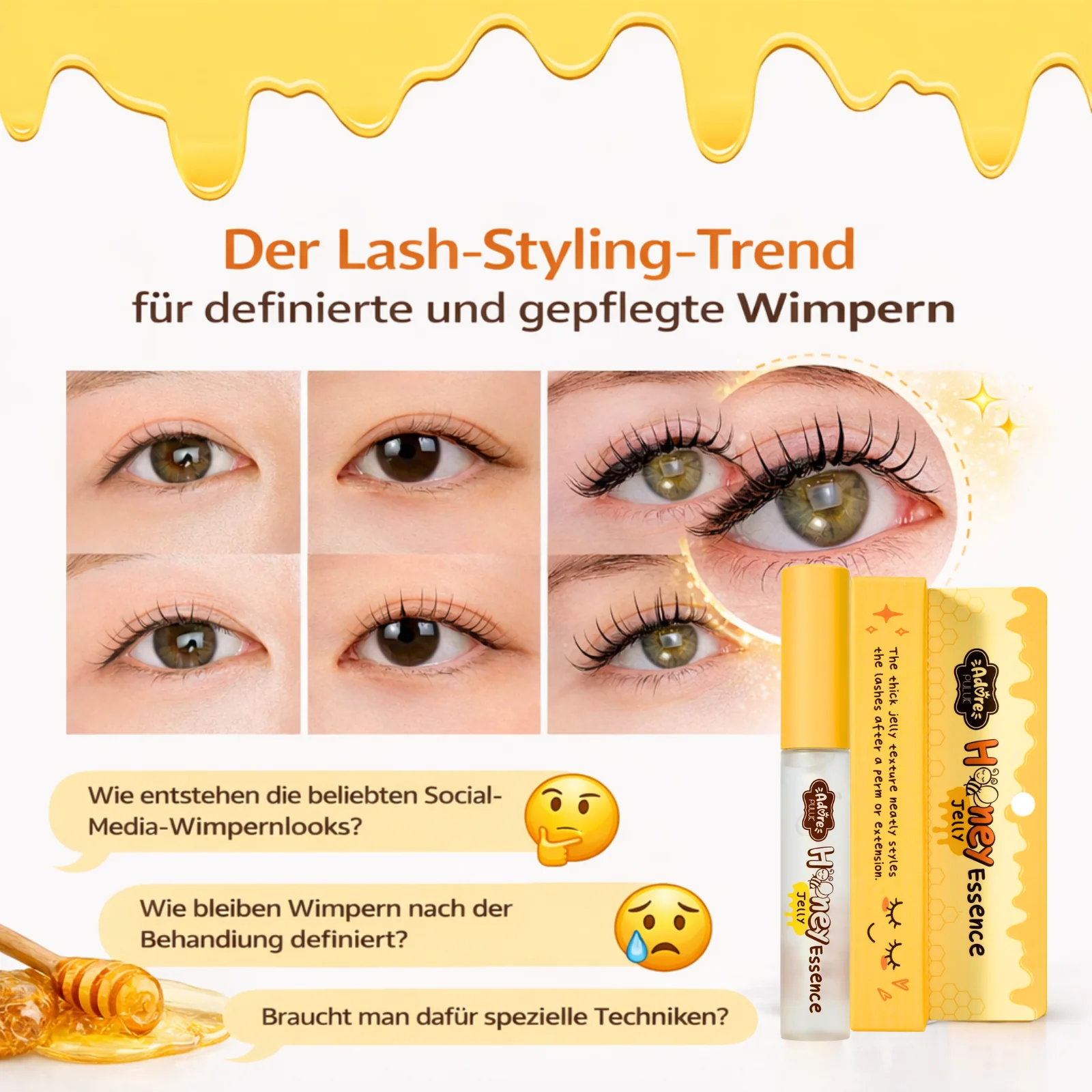 Honey Jelly Essence Lash Styler – Spike Styling Gel | 10 g – Bild 3